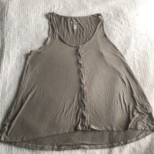 ARMY GREEN LOOSE TANK TOP